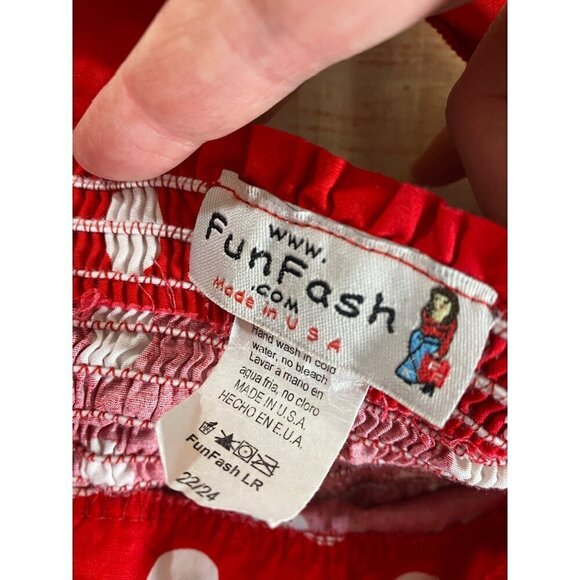 FunFash Women's Red Polka Dot Rockabilly Fit And Flare Halter Dress - 22/24 - Picture 10 of 14